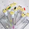 Cross-border tubo dos desenhos animados escova de cílios não-descartável tubo de ensaio escova de cílios Crystal Rod lindo pincel de cílios com tubo