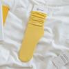 Calcetines de hielo para mujer, de longitud media, finos, de verano, blancos, rojos, de Internet, para primavera y otoño, de color liso.
