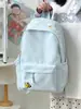Nova mochila bordada estilo coreano com desenho animado, grande capacidade, alto valor estético, leve, casual, versátil, adequada para estudantes do ensino médio e fundamental do sexo feminino