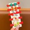 Faixa de Cabelo de Borracha Infantil para Menina Adereço de Cabeça de Natal Cabelo Trançado Doce de Menina Corda para Cabelo Faixa de Cabeça de Rena Bebê Não Machuca o Cabelo