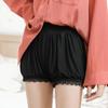 Calça de Segurança Renda JK para Mulheres, Pode Ser Usada por Fora, Shorts para Usar por Baixo, Calça de Seguro Anti-Exposição Três Pontos, Calça Bloomers Branca Fina de Verão