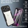 Funda Protectora Qicai 360 Todo Incluido para Apple iPhone 18 y Google Pixel 10A con Funda y Película Integradas