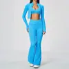 Traje deportivo de exportación transfronteriza, sin costuras, que realza la figura, alta elasticidad, transpirable, secado rápido, para correr, fitness, conjunto de yoga de secado rápido para mujer, 5112