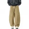 Pantalones Rectos de Algodón Puro de Corte Holgado 2026, Pantalones Deportivos de Otoño para Hombre, Pantalones Casuales Estilo Americano
