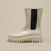 Sapatos de plataforma transfronteiriços, botas de água, botas de cano médio de motocicleta, botas de chuva, botas de chuva de plástico feminino, sapatos de água femininos de moda Chelsea