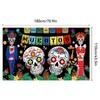 Decoración de Halloween Estilo Americano Felpudo Divertido Felpudo para Puerta de Entrada del Hogar Felpudo Antideslizante para Puerta de Entrada Felpudo Absorbente para Baño