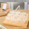 Caja de Empaque para Cupcakes de 4 Granos 6 Granos Caja de Empaque Transparente Desechable Portátil para Muffin de Crema Postre de Picnic