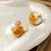 Brincos Femininos Leve Luxo Alta Qualidade Moda Simples Argola de Orelha Atacado Nicho Delicado Brincos de Alta Qualidade Acessórios de Joias Elegantes