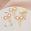 Estilo coreano acessórios diy embutido de zircônio Cristal retro luz de luxo arco pingente pulseira brincos cocar acessórios