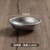 Plato Pequeño para Salsa de Acero Inoxidable 304 Retro, Plato para Condimentos de Hot Pot, Plato Redondo para Sabor, Taza para Salsa, Plato para Sumergir, Bol Pequeño para Kimchi