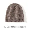 Gorro de Crochet Dome Suave y Cálido de Mezcla de Cachemir y Lana Estilo Europeo y Americano