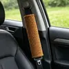 Protetor de ombro para cinto de segurança de carro, macio em veludo Teddy anti-atrito no ombro, disponível em várias cores, capa para cinto de segurança de carro