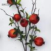 Galhos de Romã Artificiais, Frutas Romã e Caqui, Adereços para Fotografia, Decoração de Casa, Frutas Artificiais, Flores Falsas, Atacado, Comércio Exterior