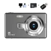 Cámara digital estilo CCD para estudiantes HD 4K cámara para niños retro de mano asequible cámara de campus