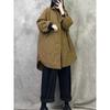 Jaqueta corta-vento vintage original de inverno, acolchoada de algodão, longa, justa, solta, plus size