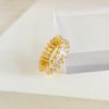 Anillo de Gema para Mujer Estilo Ins Estilo Japonés y Coreano Moda Simple Personalidad Hip Hop Latón Chapado Oro de 18k Anillo Articulado Anillo