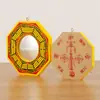 Espejo Bagua Nuevo Espejo Bagua de Madera de las Cuatro Estaciones Espejo Cóncavo y Convexo Colgante para el Hogar
