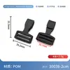 En stock hebillas de plástico ganchos para credenciales de fábrica de plástico 10-25 mm hebillas de gancho para cordones de insignias