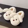 Pantuflas de Peluche Cachorro Dopamina Curativa Modelo Nuevo Invierno 2026 para Uso en Exteriores, Pantuflas de Algodón Suaves y Cómodas de Talón Completo