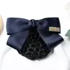 Flor de Cabeza Profesional Pinza para el Cabello de Enfermera Coreana Red para el Cabello de Camarero de Hotel Turbante de Azafata con Bolsillo para Tarjeta y Red