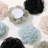 Versión coreana de organza color claro borde quemado gasa rosa diy hecho a mano horquilla versátil accesorios para el cabello accesorios de ropa venta al por mayor
