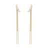 Europa e Estados Unidos cross-border alto nível design personalidade strass borla brincos temperamento feminino simples liga brincos all-match mulheres