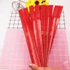 Venda Direta da Fábrica Régua de Madeira Vermelha Acessórios para Roupas Régua Vermelha Cem Filhos Mil Netos Régua Vermelha Feliz Casamento Suprimentos para Casamento
