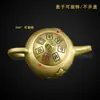 Tetera Pequeña de Latón Olla para Vino Tetera Olla de Mano Seiko Chino Decoración de Escritorio para el Hogar y la Oficina Regalo Artesanal