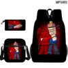 Producto de Juego Transfronterizo 3D Nuevo Set de Tres Piezas Forsaken Gubby de Mochila Escolar Estampada, Estuche y Bolso de Hombro