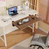 Placa de extensão de mesa para sala de jogos, mesa de computador com prateleira de armazenamento estendida e alargada, suporte para teclado e mouse, suporte para laptop