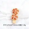 Espetinhos de Pão Deliciosos Brinquedo de Comida Desenho Animado Criativo Acessórios de Joia DIY Acessórios Pequenos de Resina Pacote de Material para Furo de Fivela de Sapato