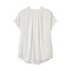 Verano Nueva Camiseta de Seda de Peso Pesado Camisa de Manga Corta Camisa Femenina Holgada de Cuello Redondo Ropa de Trabajo Top de Seda de Morera de Color Puro