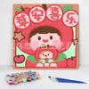 20*20 Pintura al Óleo Digital de Dibujos Animados de Anime Pintura Decorativa DIY para Colorear Hecha a Mano para Niños Stock Listo Pintura al Óleo Digital al por Mayor