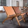 Cadeira de selim, madeira maciça estilo nórdico, sofá individual retrô, cadeira de lazer estilo japonês para pousada/hotel, cadeira trançada em corda, cadeira com encosto, cadeira de rattan