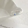 Anillo Minimalista Exquisito de Nicho con Delfín Azul Marino Esmaltado, Concha, Temática Oceánica, Perla, Circonita, Anillo Ajustable
