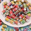 Mini latas de cerveza de venta caliente joyería de resina para bricolaje llavero de tienda de conveniencia material accesorios pequeños