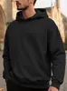 Sudadera con capucha de jacquard de color liso para hombre, otoño e invierno, informal, cálida, holgada, para ir al trabajo, transfronteriza de Amazon Europea y Americana