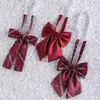 Corbata Roja Escolar para Sentido de Pajarita Libre Uniforme JK Cuello Flor Ropa de Navegación Japonesa Accesorios Estilo Universitario Femenino Versátil de Moda