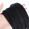 En Stock Accesorios de Correa de Polipropileno PP Negro Correa de Mochila Engrosada de 600D Correa de Asa Tejido Liso Tejido Americano Tejido de Perla Correa