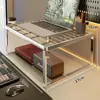 Soporte para monitor de computadora, soporte de enfriamiento para laptop, base para pantalla de escritorio, organizador de escritorio
