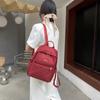 Mochila Bordada 3D Estilo Étnico Feminina à Prova d'Água Tecido Oxford Mochila Feminina Casual Elegante Feminina Antifurto Bolsa de Viagem Tendência