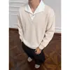 Camiseta de punto de manga corta de verano para hombre, estilo 'old money', falsa de dos piezas, con diseño de espiga, polo guapo y maduro