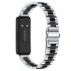 Adecuado para Huawei Band 8/9 Correa de Reloj Especial Correa de Acero Metálica Fina de Tres Eslabones Correa de Acero Inoxidable para Huawei Band 10