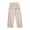 Calças de moletom grossas com veludo para outono e inverno, calças de veludo cotelê, calças esportivas da moda masculinas, retas, largas, casuais americanas
