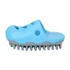 Escova de massagem para banho de pet em formato de sapato com furo, escova de banho manual antiderrapante para cães e gatos, ferramenta doméstica para tosa de pets