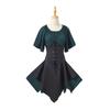Novo vestido feminino curto de cintura retrô europeu e americano de 2023 Vestido feminino Renascentista Medieval