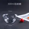 Tazones de plástico desechables, engrosados y endurecidos, tazones transparentes para postre, tazones para salsa de hot pot, tazones de cristal de aviación de alta calidad