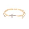 Pulsera de Cruz de Acero al Titanio Tejida a Mano con Explosiones Europeas y Americanas Venta al por Mayor de Joyería Transfronteriza Explosiones de Amazon Cuerda de Mano para Parejas