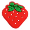 Acessórios de Cabelo de Menina de Fruta Vermelha de Desenho Animado Transfronteiriços Acessórios de Joias DIY para Mala Patch Macio de PVC de Morango Fofo