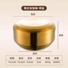 Tigela coreana de aço inoxidável 304 dourada de camada dupla para uso doméstico com tampa, isolamento térmico, anti-escaldante, Coreia do Sul, culinária, churrasco, tigela de arroz